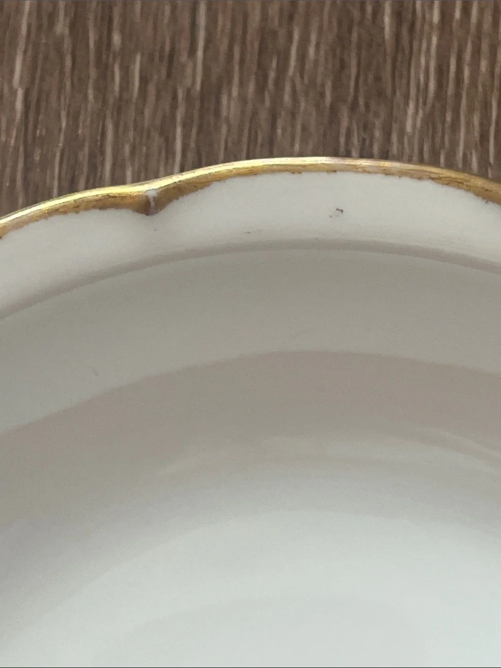 Vintage Classic Victoria Austria White Porcelain Bowl with Gold Rim